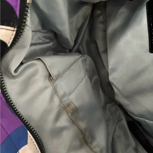 Coach Blue and Purple Circle Pattern Tote - Picture 10 of 16